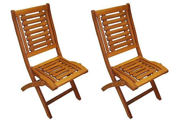 Side Chairs Throughout 2020 Teak Alameda Outdoor Folding Armchairs (View 4 of 15)