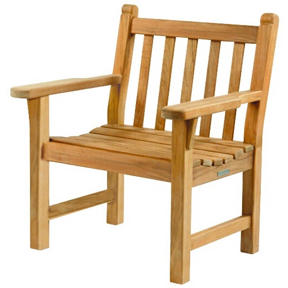 Teak Outdoor Armchairs Inside Widely Used Kingsley Bate Dunbarton Coastal Beach Teak Wood Outdoor Arm Chair (View 3 of 15)