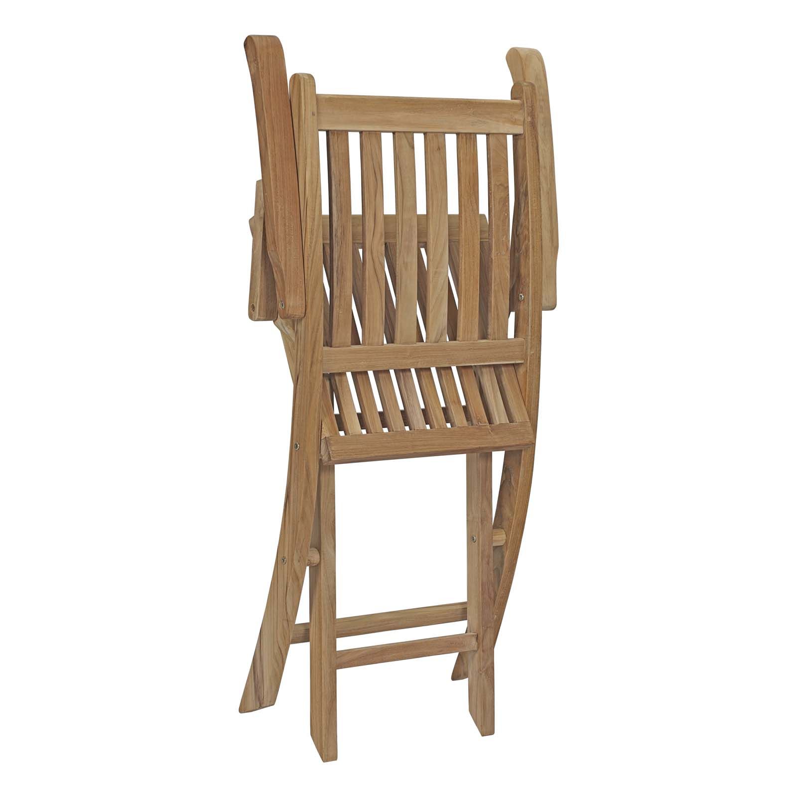 Teak Outdoor Folding Armchairs For Most Popular Marina Outdoor Patio Teak Folding Chair Natural Arm Chair (View 10 of 15)