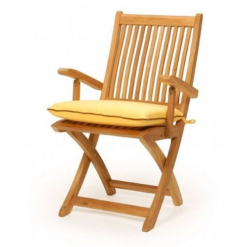 Teak Outdoor Folding Armchairs In Most Recent Modern Teak Patio Folding Arm Chair Ca  (View 6 of 15)
