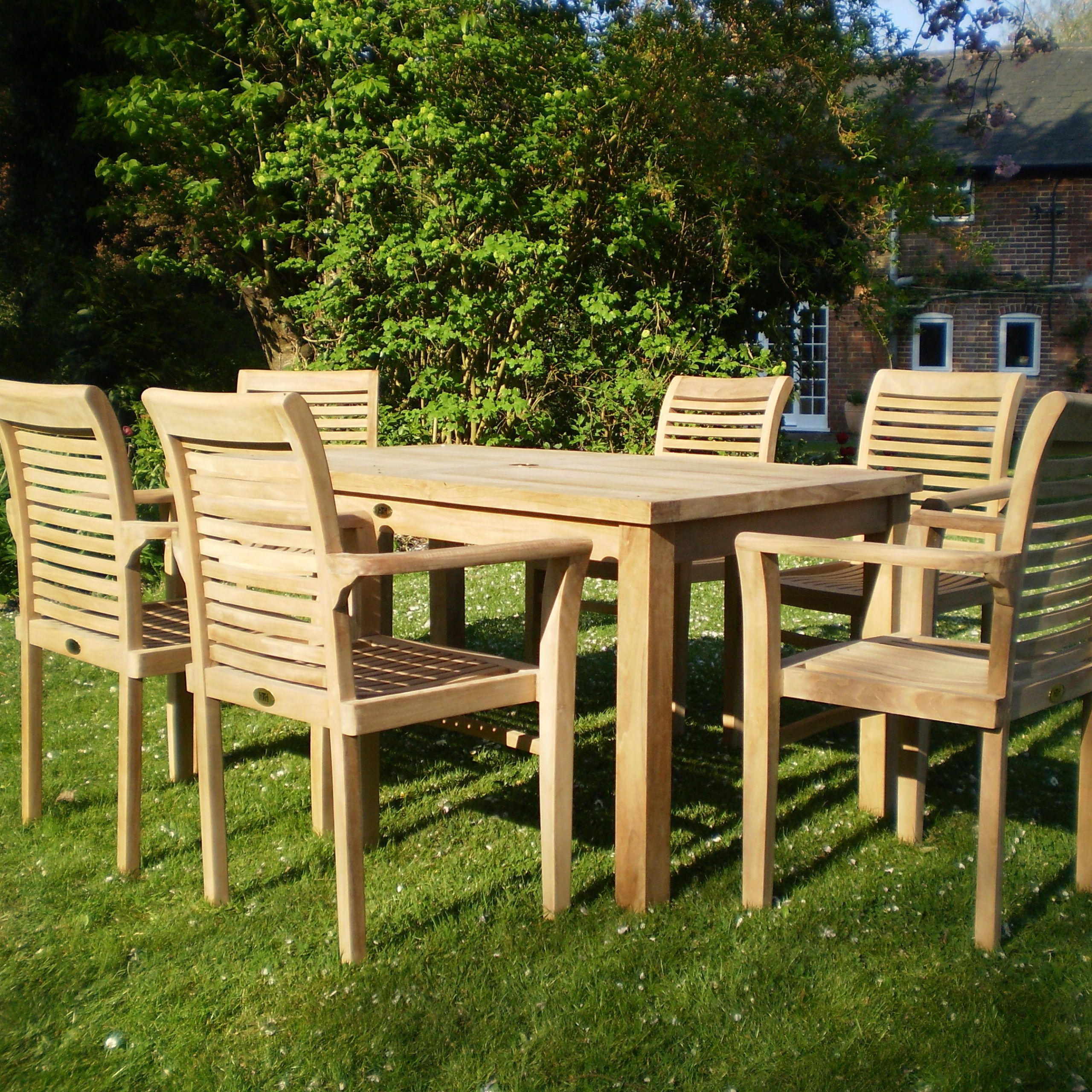 Teak Outdoor Loungers Sets Intended For Trendy Teak Patio Furniture – Chairs And Tables Uk – Teak Garden Furniture (View 6 of 15)