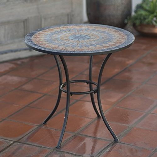 Top 9 Mosaic Bistro Table – Patio Bistro Tables – Lowerover Inside Best And Newest Ocean Mosaic Outdoor Accent Tables (View 6 of 15)
