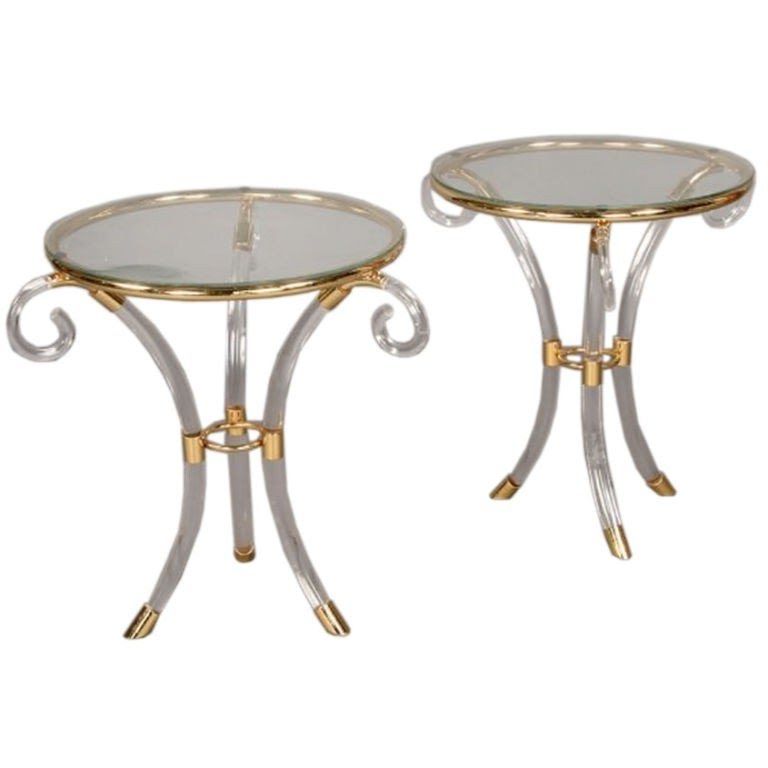 Trendy Triangular Indoor Outdoor Nesting Tables Regarding Brass End Tables – Ideas On Foter (View 8 of 15)