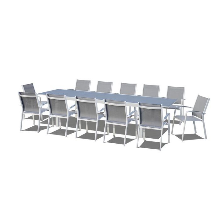 Wayfair With Latest 13 Piece Extendable Patio Dining Sets (View 15 of 15)