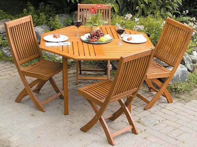 Well Known Octagonal Outdoor Dining Sets Intended For Achla Designs Octagonal Dining Table – Patio Table (View 2 of 15)