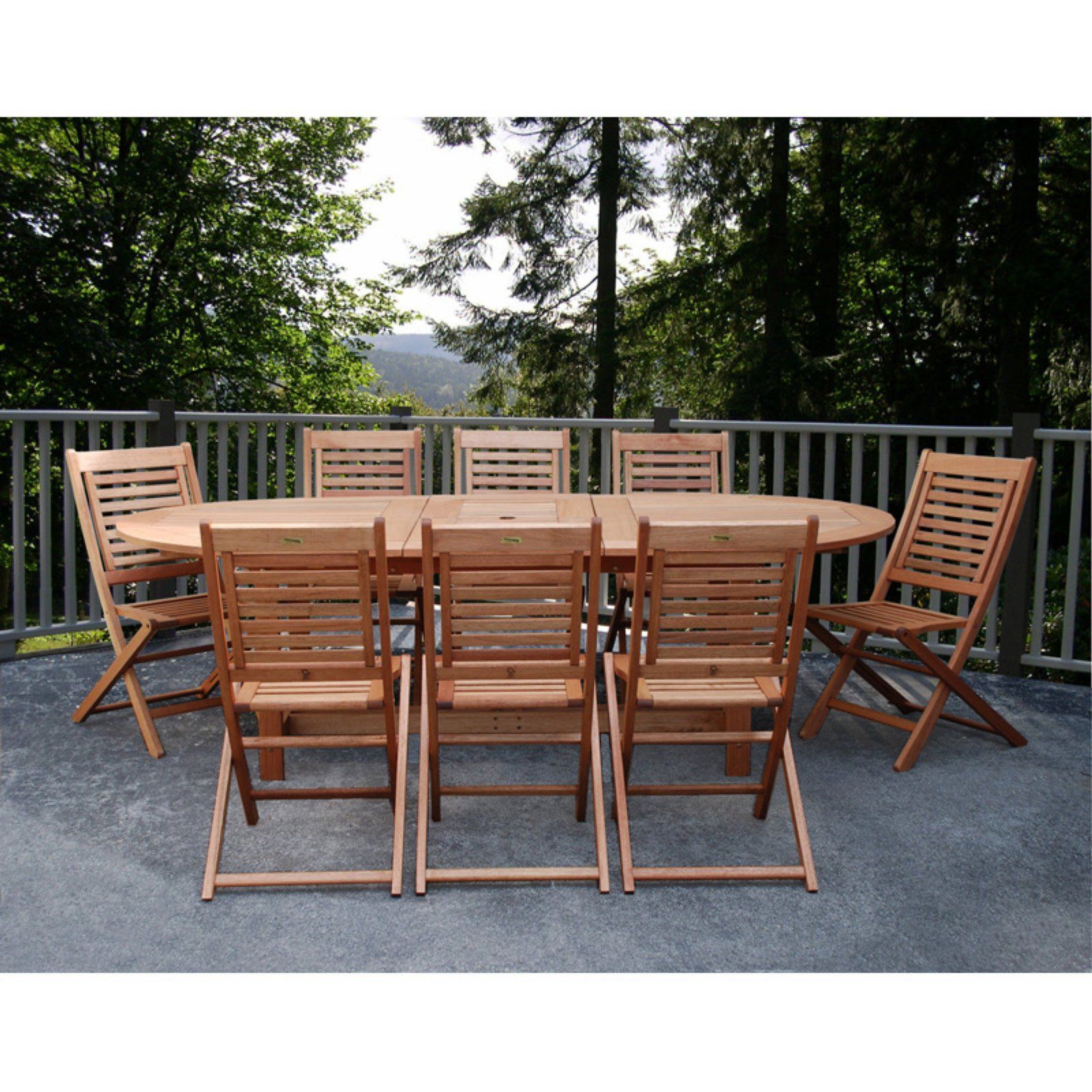 Well Known Rectangular Teak And Eucalyptus Patio Dining Sets Throughout Outdoor Amazonia Milano Grand Extendable Eucalyptus Dining Set – Seats (View 1 of 15)