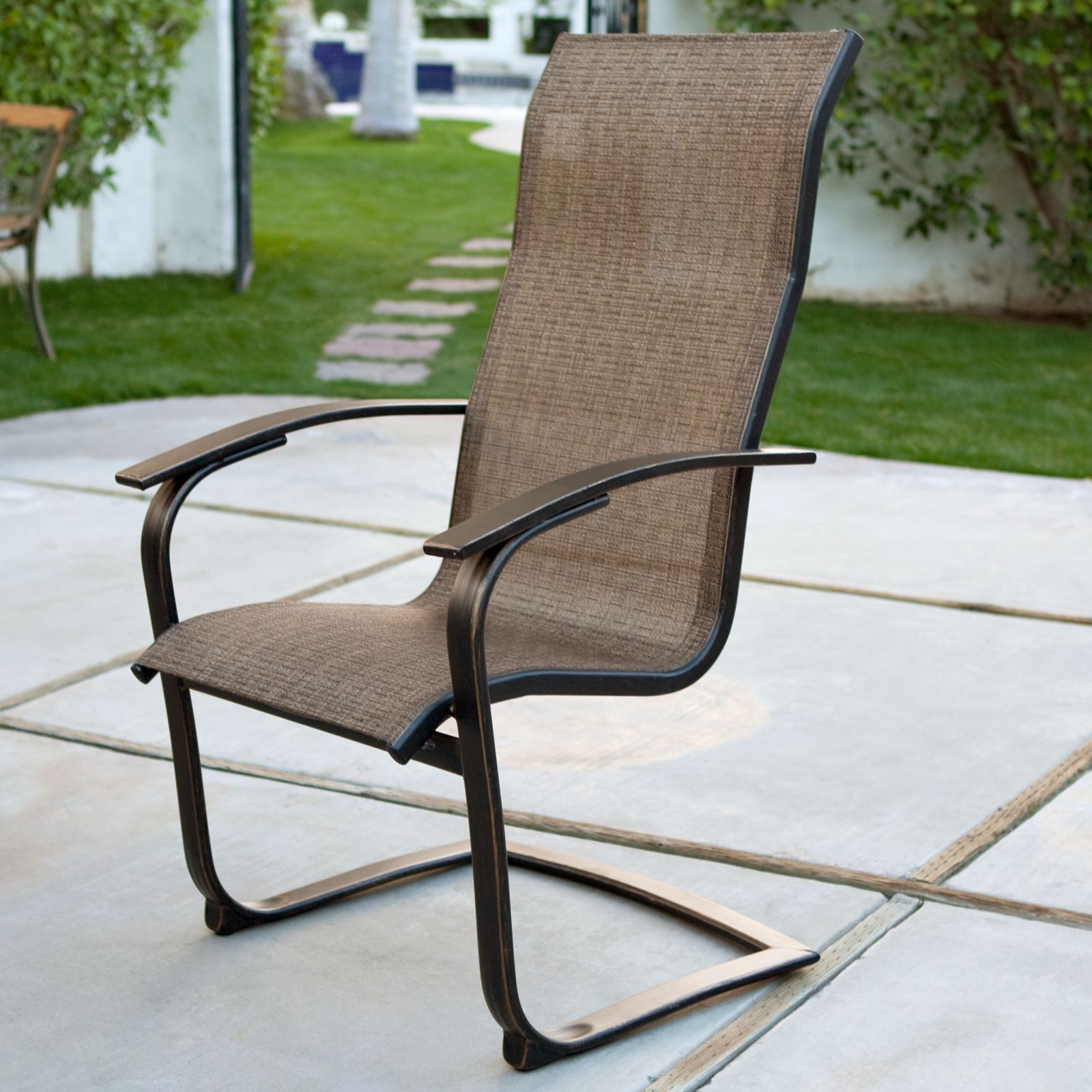 Well Known Summer Winds Metropolitian High Back Sling Dining Chair Set – Outdoor Regarding Metropolitan Outdoor Dining Chair Sets (View 10 of 15)