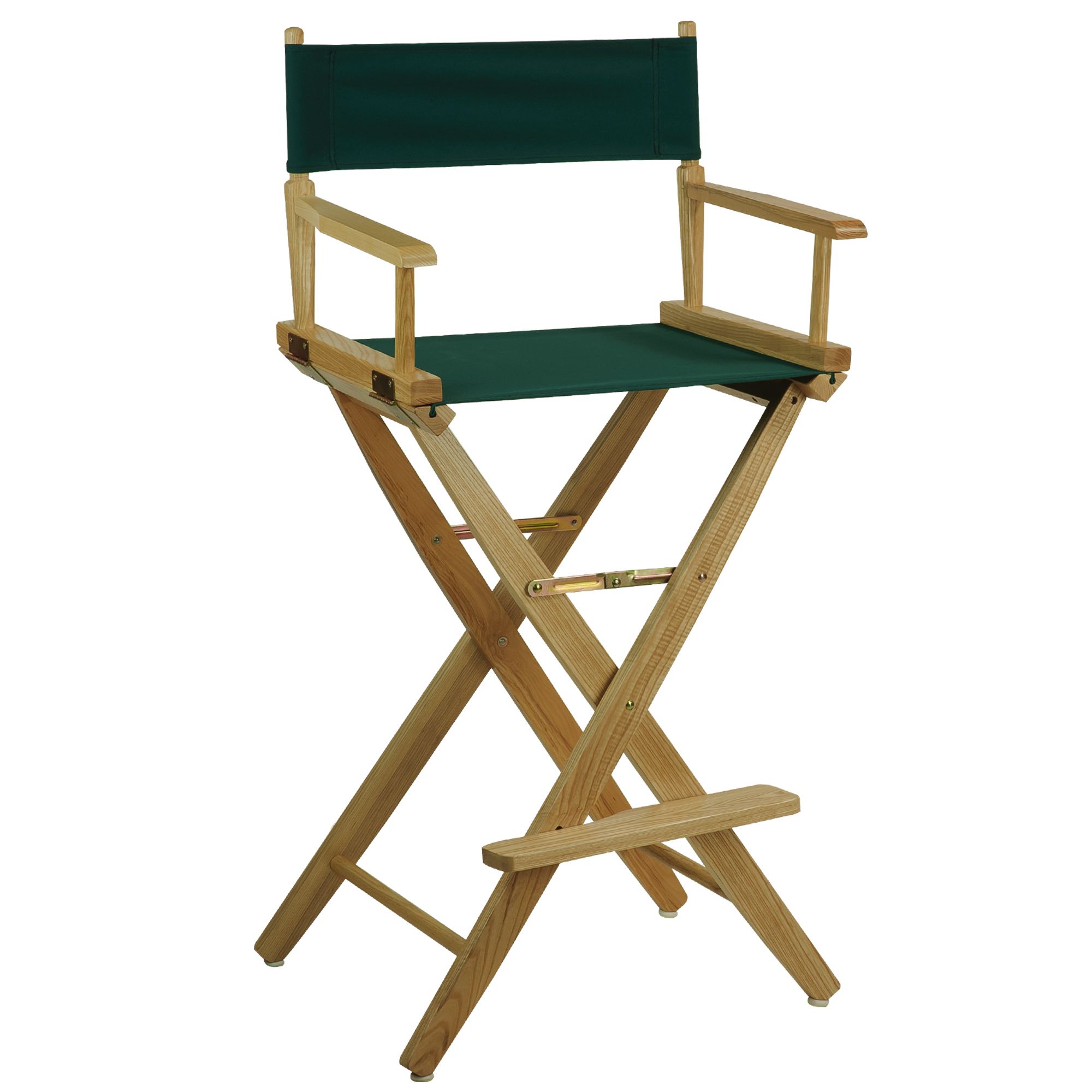 Well Liked Extra Wide Premium 30" Directors Chair Natural Frame W/hunter Green In Monnatural Wood Outdoor Folding Tables (View 8 of 15)