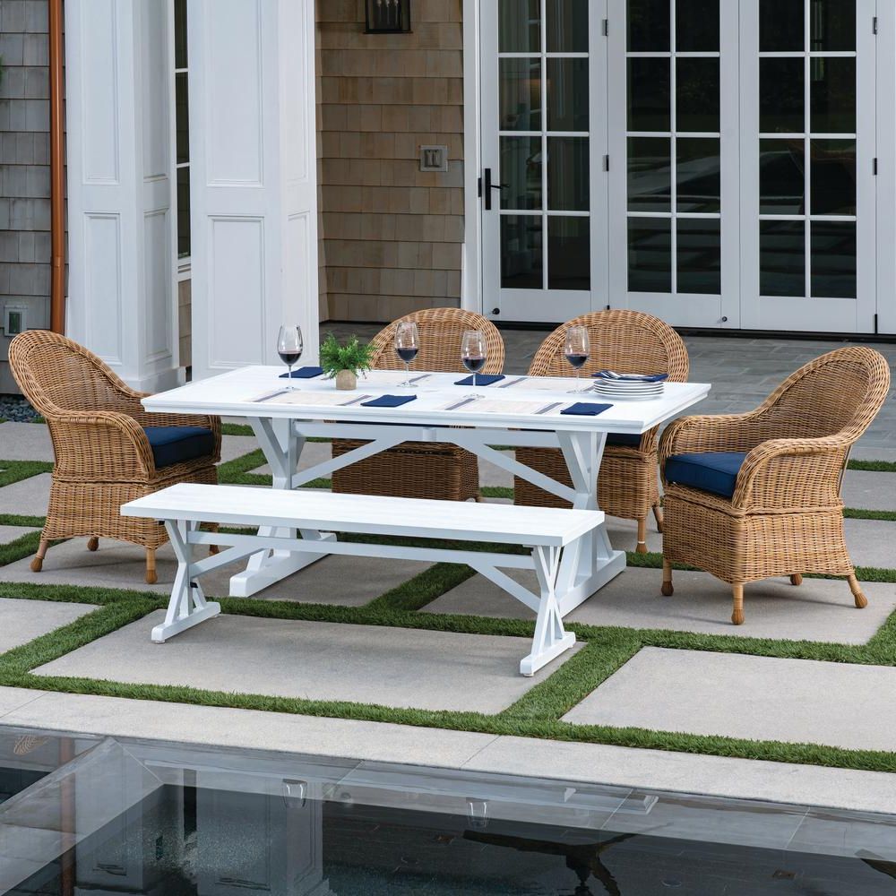 White Outdoor Patio Dining Sets Throughout Well Known Royal Garden St (View 2 of 15)