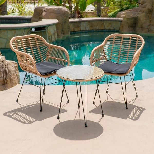 Widely Used Garden & Patio Furniture Sets Garden/balcony 2 Seater Rattan Bistro Set Pertaining To Outdoor Wicker Cafe Dining Sets (View 12 of 15)