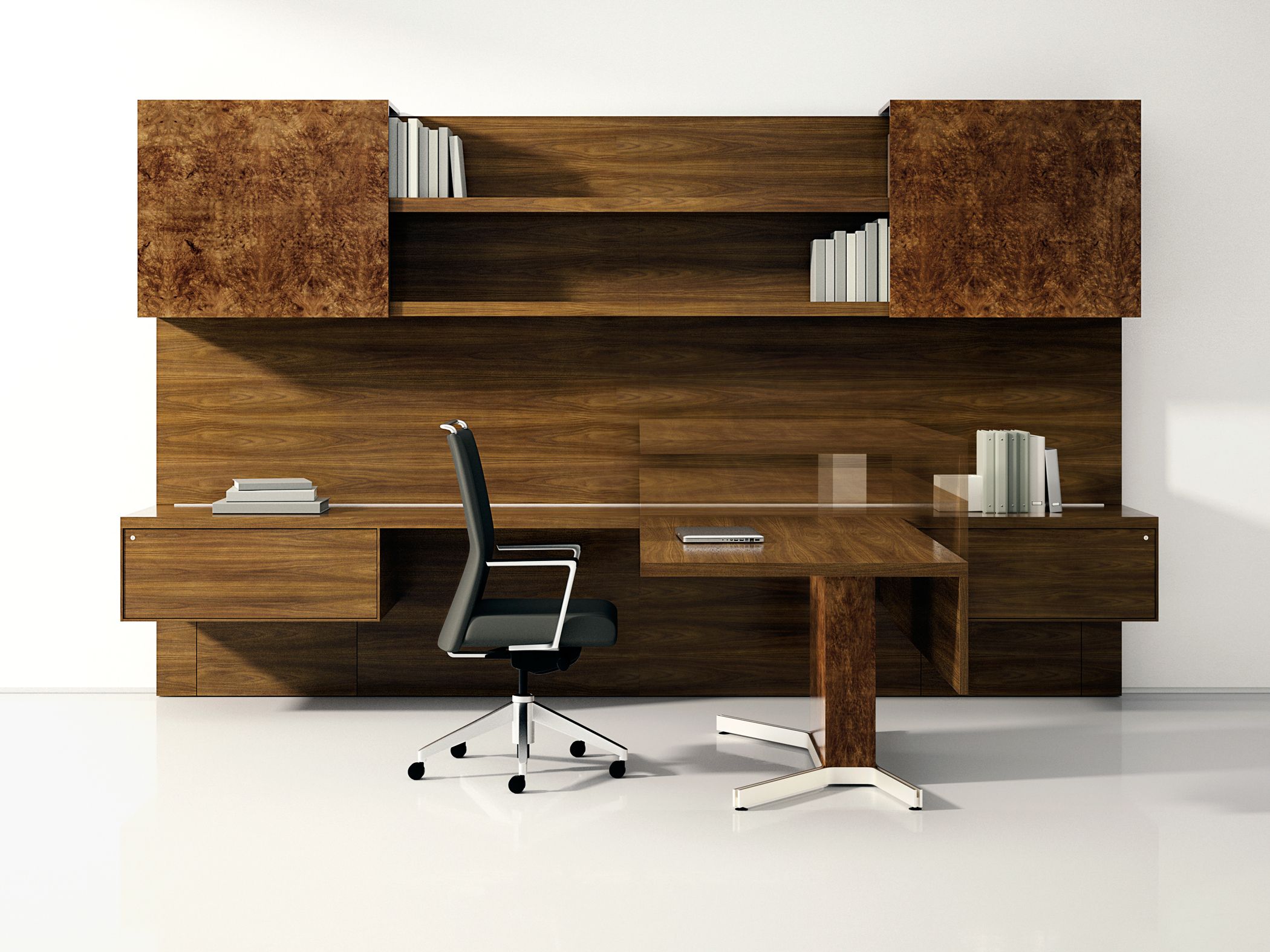 2019 Contemporary Wood Executive Office Chairs In Executive Modern Wood Sit Stand Desk – Ambience Doré (View 14 of 15)