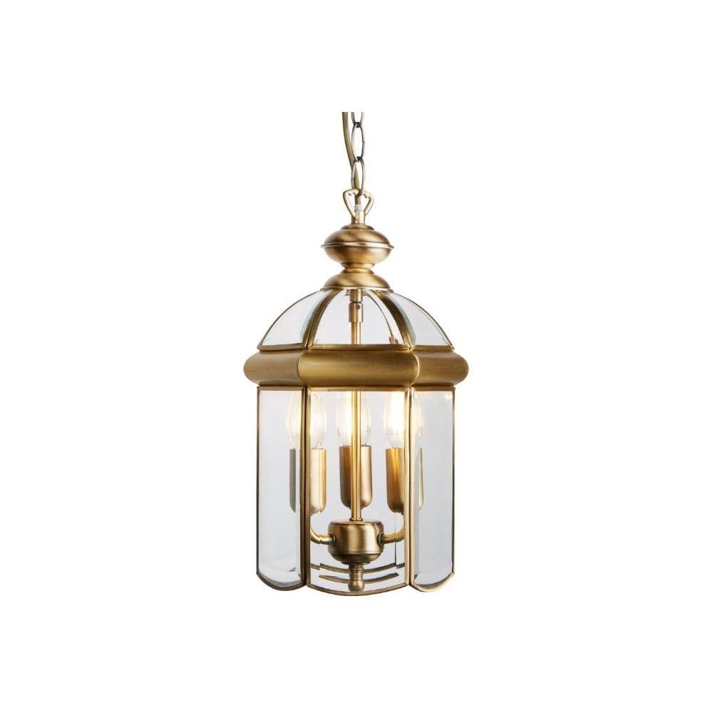 Aged Brass Lantern Chandeliers Within Recent Victorian Style Antique Brass Hall Lantern (View 8 of 15)
