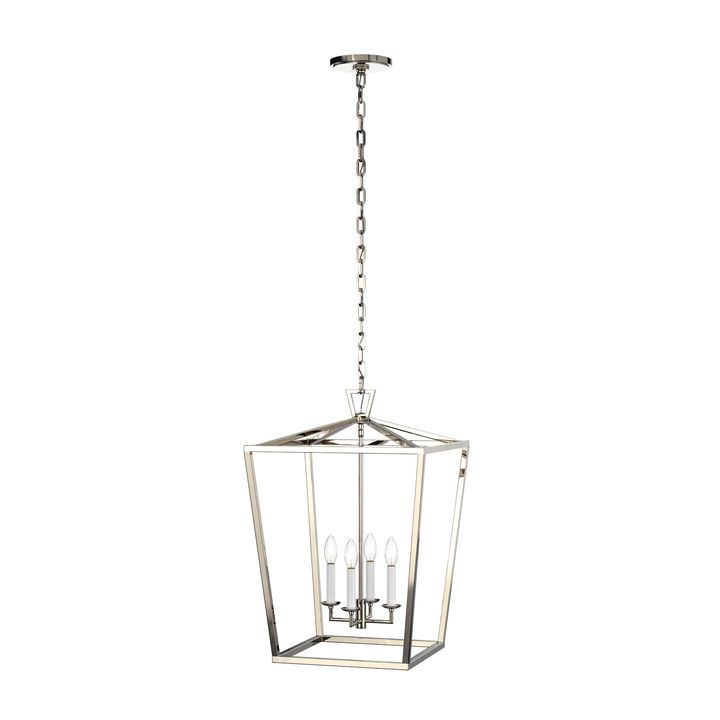 Anover Large Lantern Pendant,  Polished Nickel (View 9 of 13)