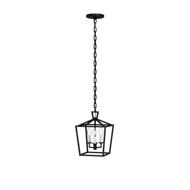 Anover Small Lantern Pendant,  Matte Black Within Mini Lantern Chandeliers (View 10 of 15)
