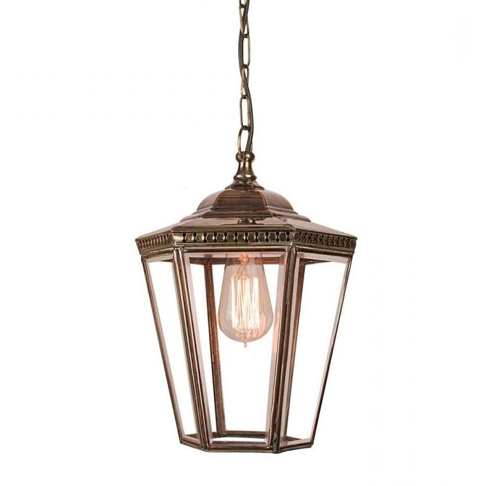 Best And Newest Copper Lantern Chandeliers Intended For Chelsea Solid Copper Exterior 1 Light Hanging Lantern From Richard Hathaway  Lighting (View 13 of 15)