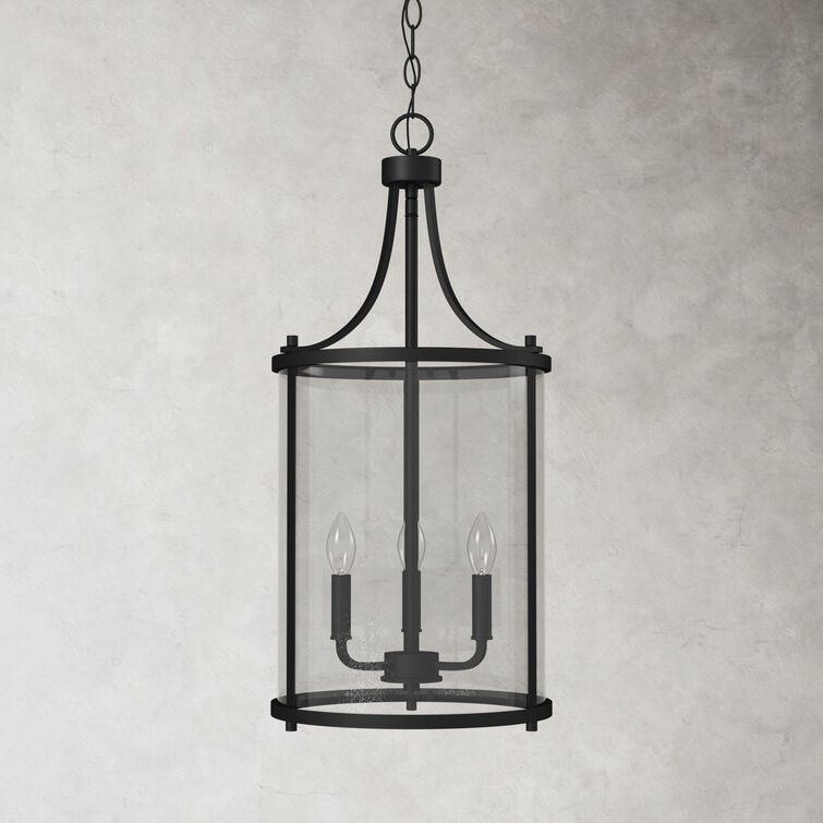 Birch Lane™ Cleveland 3 – Light Dimmable Lantern Cylinder Chandelier &  Reviews (View 14 of 15)