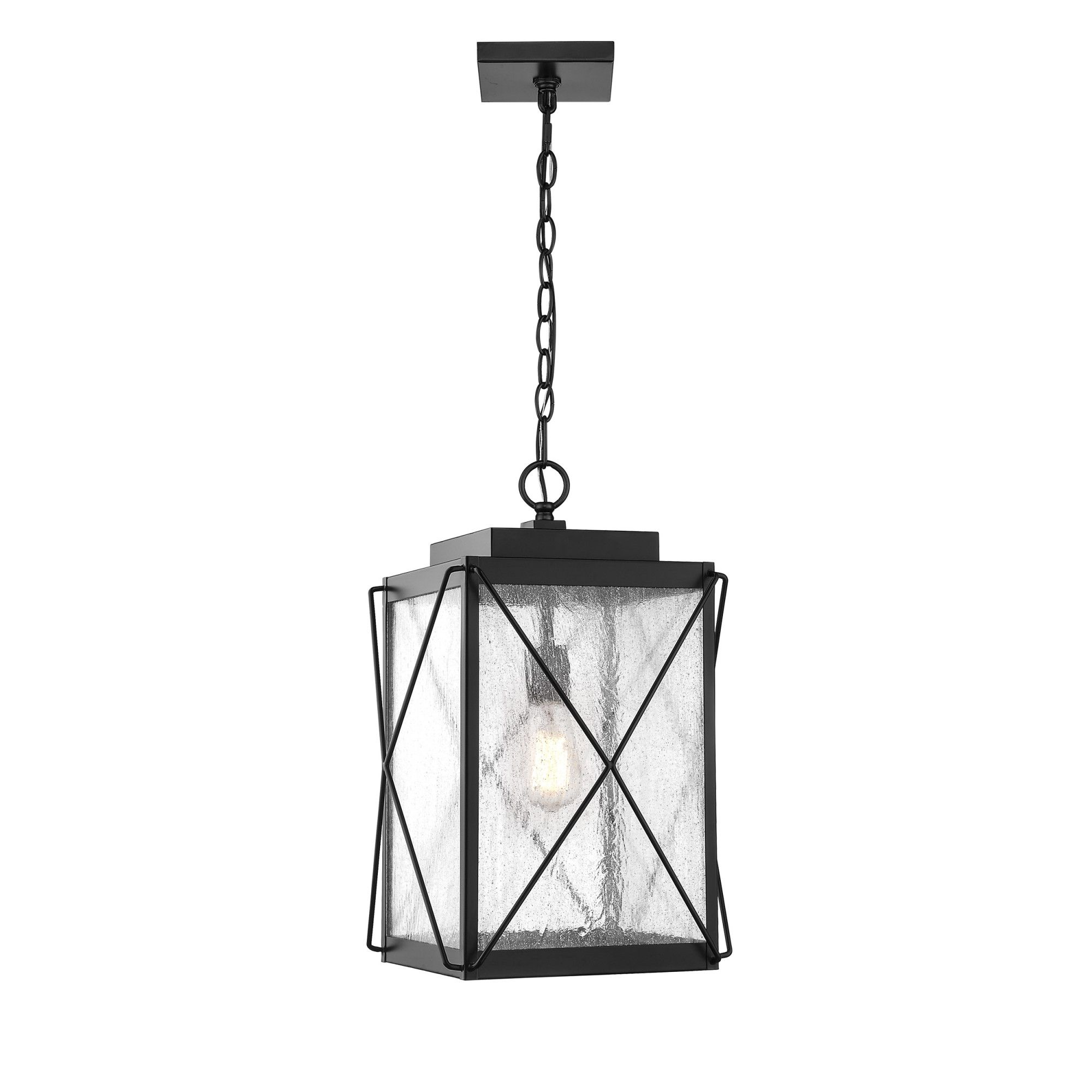 Black Powder Coat Lantern Chandeliers With Regard To 2019 Millennium Lighting Outdoor Hanging Lantern, Powder Coat Black – Walmart (View 4 of 15)