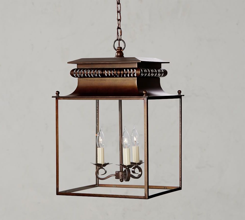 Brass Wrapped Lantern Chandeliers With Regard To 2019 Bolton Metal Lantern Pendant (View 4 of 15)