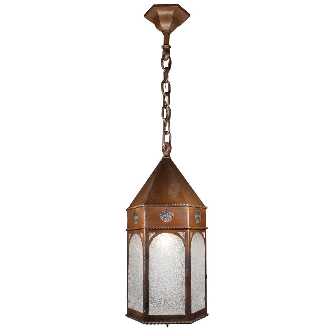 Bronze Lantern Chandeliers Pertaining To Trendy Matching Antique Bronze Lantern Pendant Lights With Granite Glass – Antique  Lighting, Ceiling, Ceiling Mounted, Exterior, Lanterns, Lighting,  Pair/multiple Chandeliers, Pendant Lighting, Recent Arrivals – The  Preservation Station (View 6 of 15)