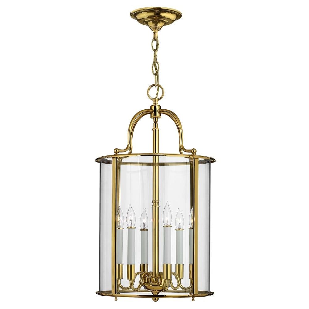 Burnished Brass Lantern Chandeliers Inside Favorite Traditional Large Lantern Ceiling Pendant In Polished Brass (View 5 of 15)