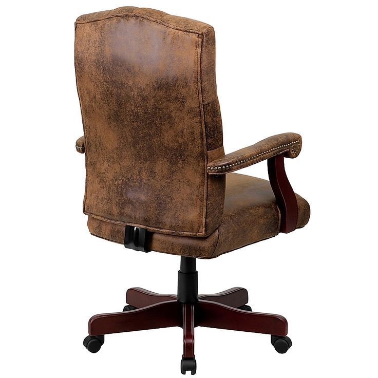 Classic Executive Office Chairs With Regard To 2019 Flash Furniture Classic Executive Swivel Office Chair In Bomber Brown (View 11 of 15)