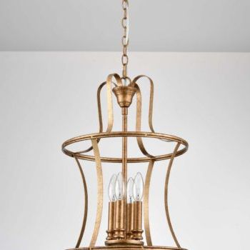 Claxy Pertaining To Rusty Gold Lantern Chandeliers (View 3 of 15)