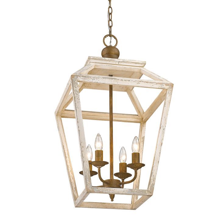 Current Chestnut Lantern Chandeliers Pertaining To Golden Lighting Haiden Burnished Chestnut Four Light Pendant 0839 4p Bc (View 3 of 15)