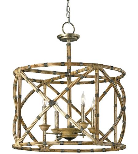 Currey & Company 9694 Palm Beach 4 Light 25 Inch Pyrite Bronze/washed  Wood/natural Lantern Pendant Ceiling Light Regarding Most Up To Date 25 Inch Lantern Chandeliers (View 3 of 15)