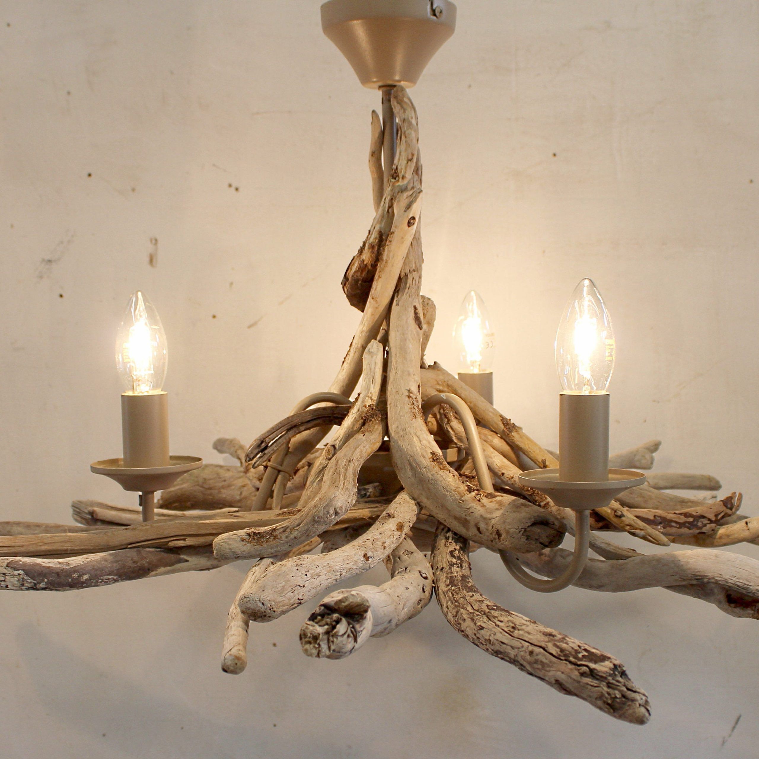 Driftwood Lantern Chandeliers With Regard To Most Up To Date Driftwood Chandelier Driftwood Pendant Driftwood Light – Etsy (View 12 of 15)