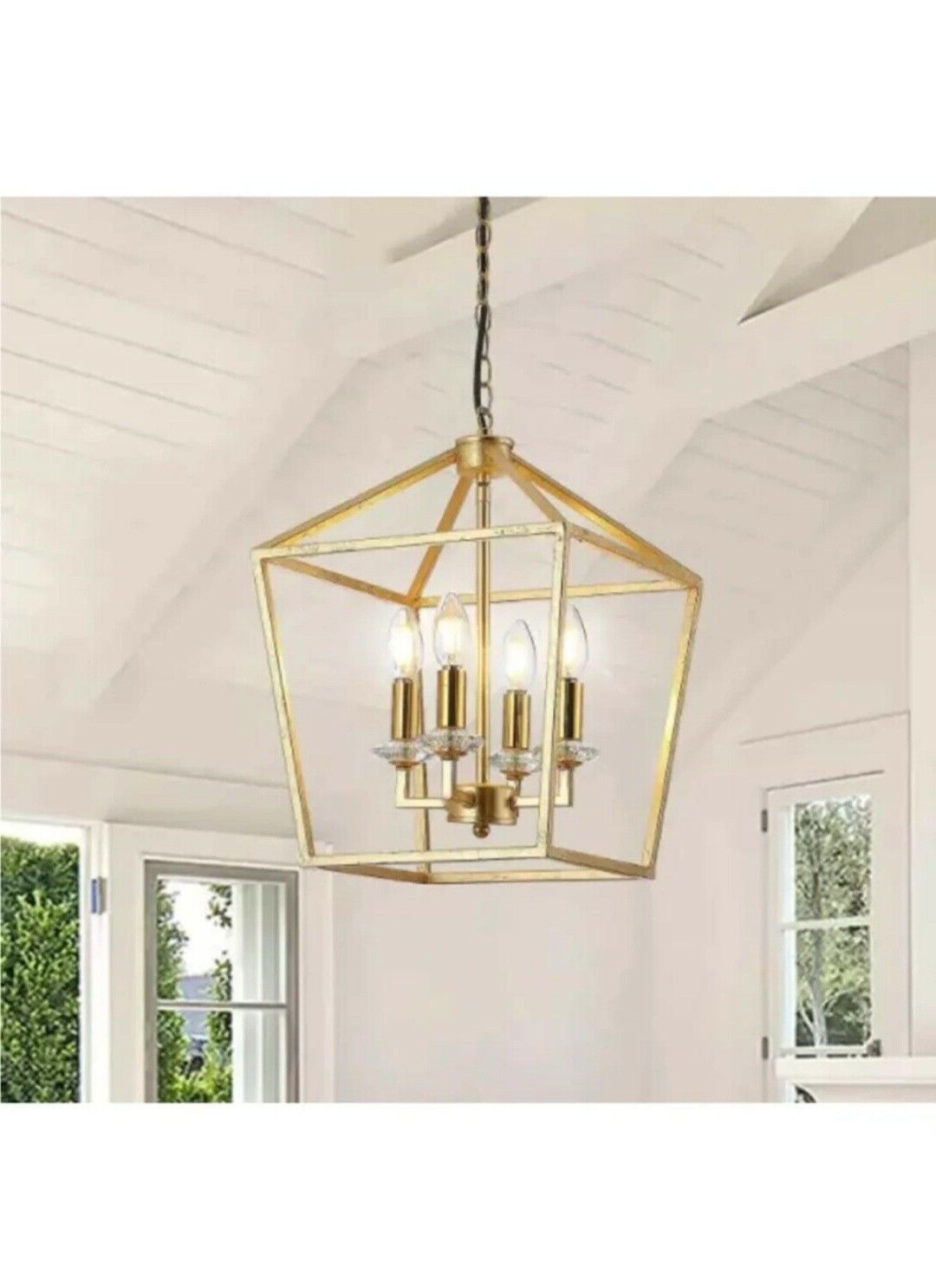 Ebay Pertaining To White Gold Lantern Chandeliers (View 11 of 15)