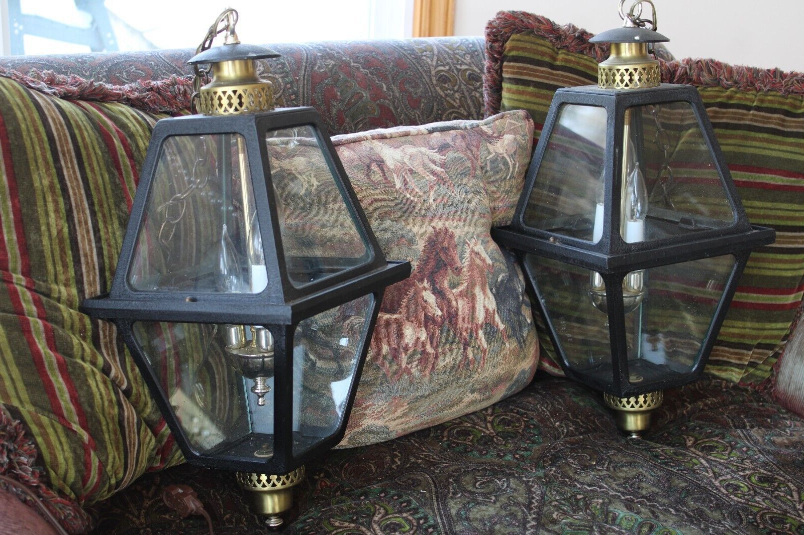 Ebay Within Gild Three Light Lantern Chandeliers (View 15 of 15)