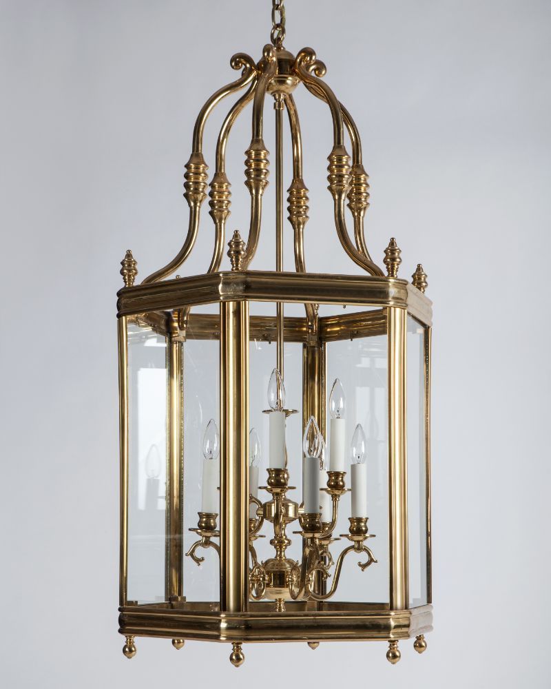 Fashionable Aged Brass Lantern Chandeliers Within Large Brass Lantern (ahl4109) (View 5 of 15)