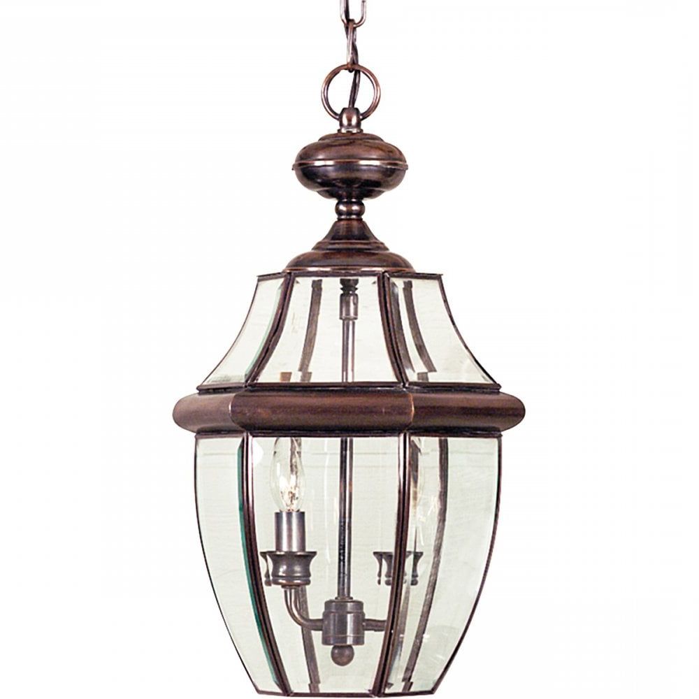 Fashionable Aged Copper Outdoor Pendant Lantern (View 8 of 15)