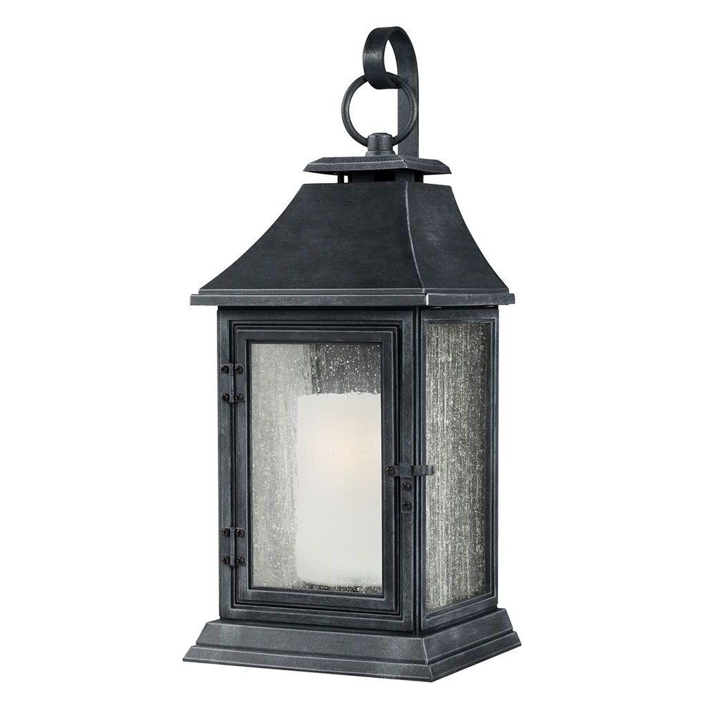 Feiss Fe/shepherd/2xl 1lt Dark Weathered Zinc Extra Large Outdoor Coas Within Most Up To Date Weathered Zinc Lantern Chandeliers (View 9 of 15)
