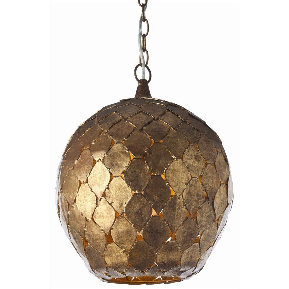 Gold Leaf Pendant Light – Pendants – Luxury Lighting In Well Known Gold Leaf Lantern Chandeliers (View 14 of 15)