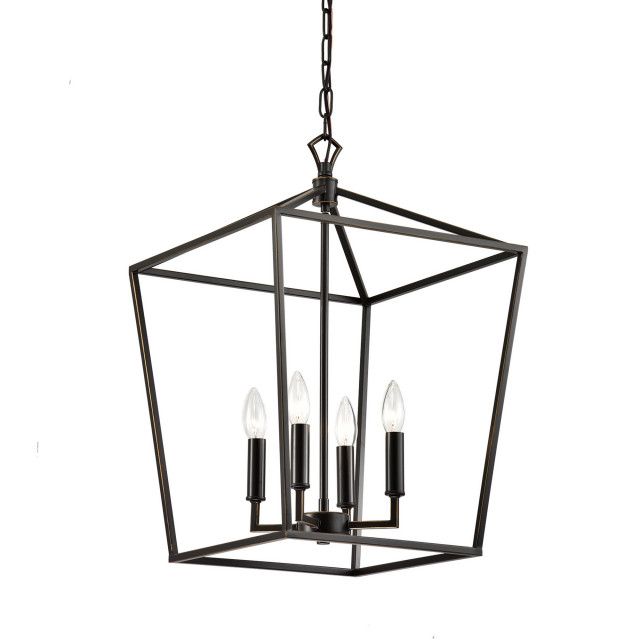 Houzz Intended For Current Bronze Lantern Chandeliers (View 9 of 15)