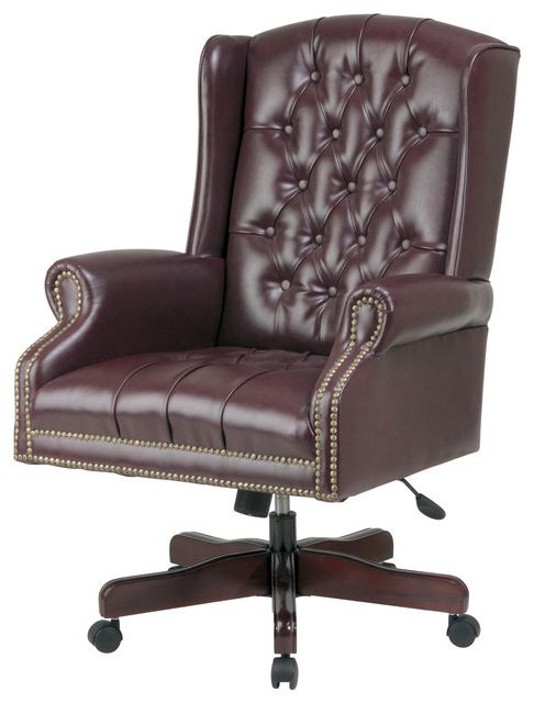 Modern Contemporary Executive Office Chairs With Regard To Fashionable Office Star Deluxe High Back Traditional Executive Chair Jamestown (View 11 of 15)