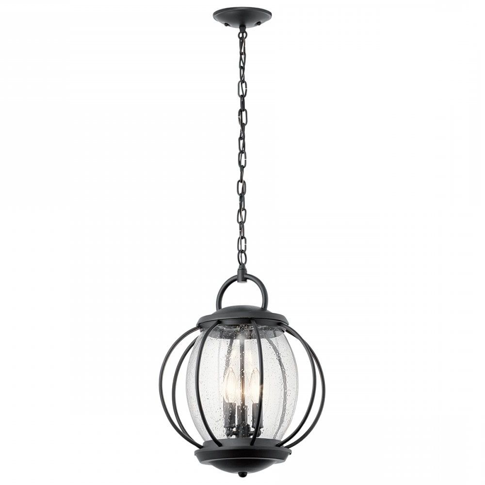 Most Current Classic Chain Lantern Outdoor Pendant With Glass (View 9 of 15)