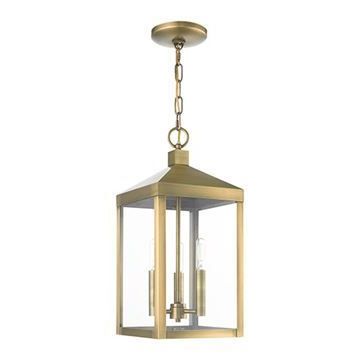 Most Recently Released 18 Inch Lantern Chandeliers Intended For Livex Lighting Nyack 18 1/2 Inch Outdoor Pendant Lantern (View 13 of 15)
