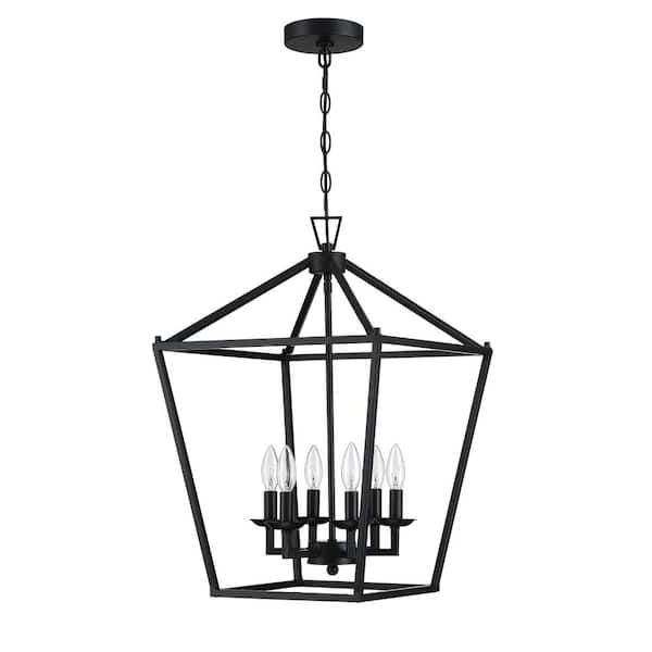 Newest Black With White Lantern Chandeliers Regarding Hukoro 16 In (View 14 of 15)