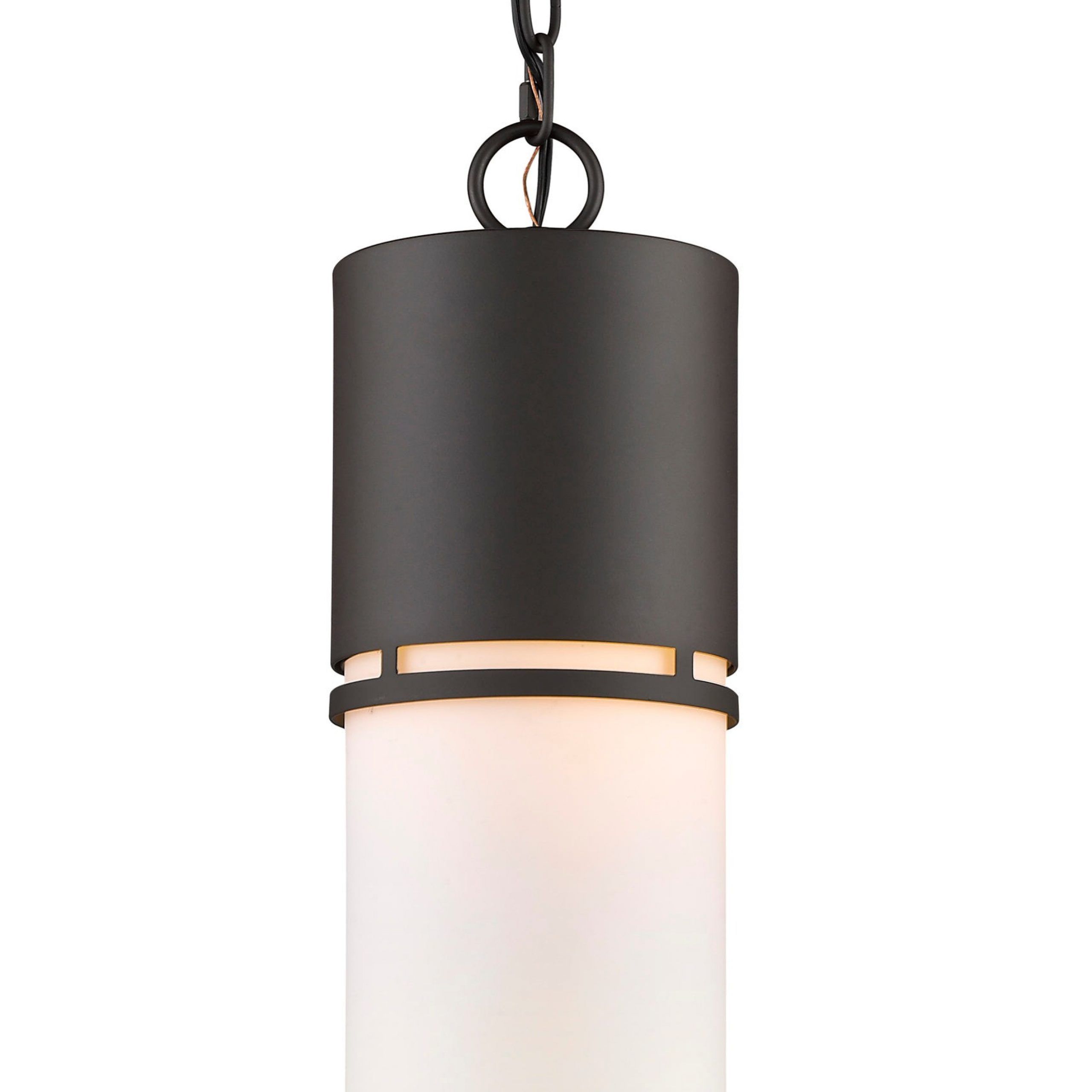 Opal Glass Lantern Chandeliers Inside Most Popular Z Lite Luminata Deep Bronze Modern/contemporary Opal Glass Lantern Led  Outdoor Pendant Light In The Pendant Lighting Department At Lowes (View 5 of 15)