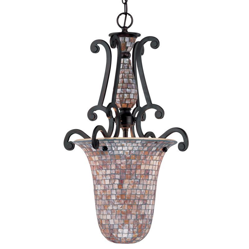 Pearl Bronze Lantern Chandeliers In Most Recently Released Classic Lighting 71144 Orb Oil Rubbed Bronze Pearl River 2 Light Pendant  With Mosaic Shade – Lightingdirect (View 13 of 15)