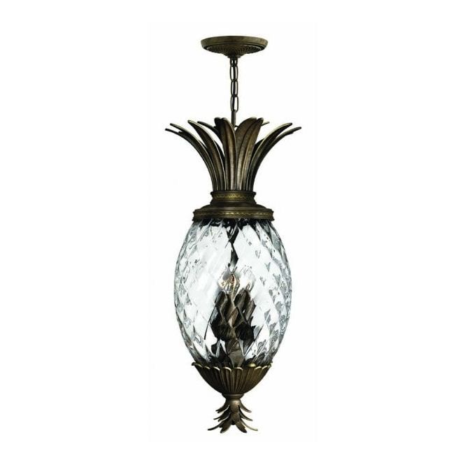 Pearl Bronze Lantern Chandeliers Inside Most Current Traditional Pineapple Ceiling Pendant Light In Pearl Bronze Finish (View 4 of 15)