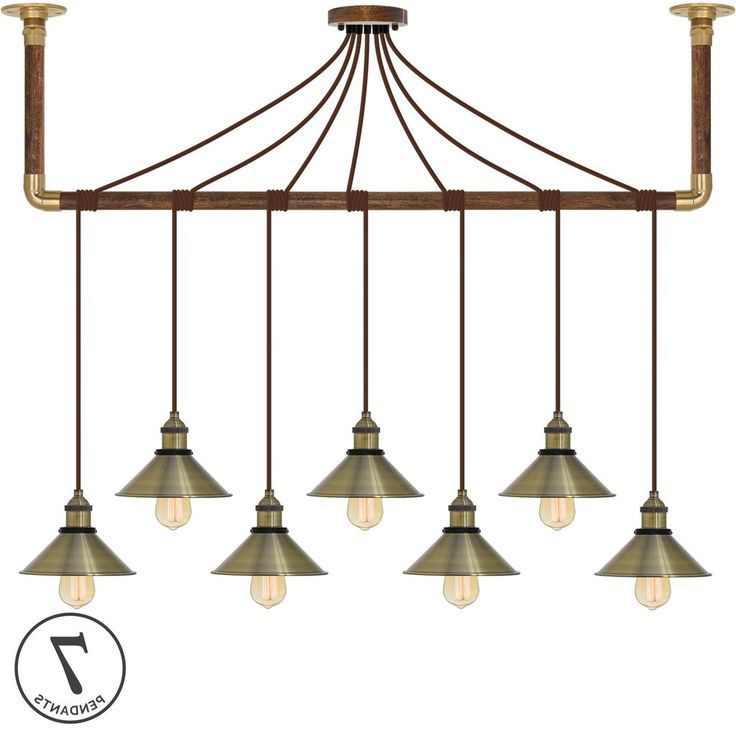 Pendant Light, Chandelier,  Ceiling Lights Inside Brass Wrapped Lantern Chandeliers (View 3 of 15)