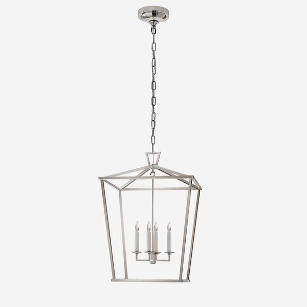 Polished Nickel Lantern Chandeliers Intended For Recent Darlana Lantern Pendant In Polished Nickel – Andrew Martin (View 4 of 15)