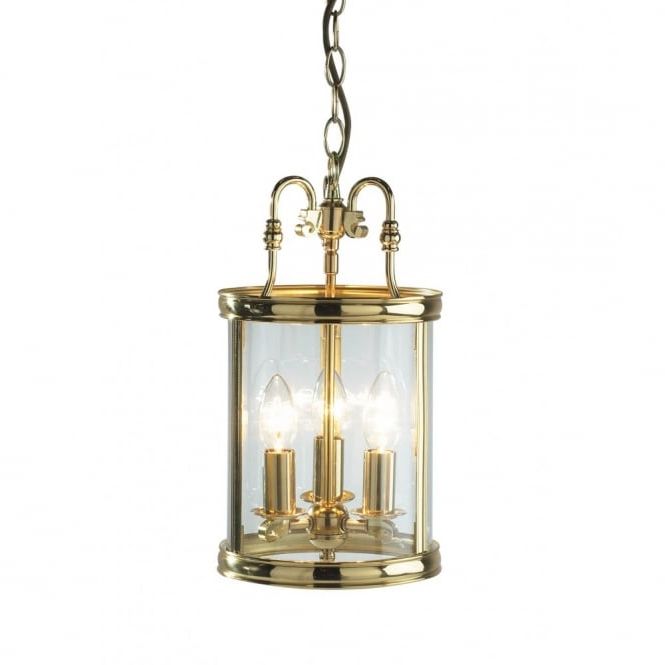 Preferred Gold Polished Brass Ceiling Lantern For Using With Or Without Chain Inside Burnished Brass Lantern Chandeliers (View 1 of 15)