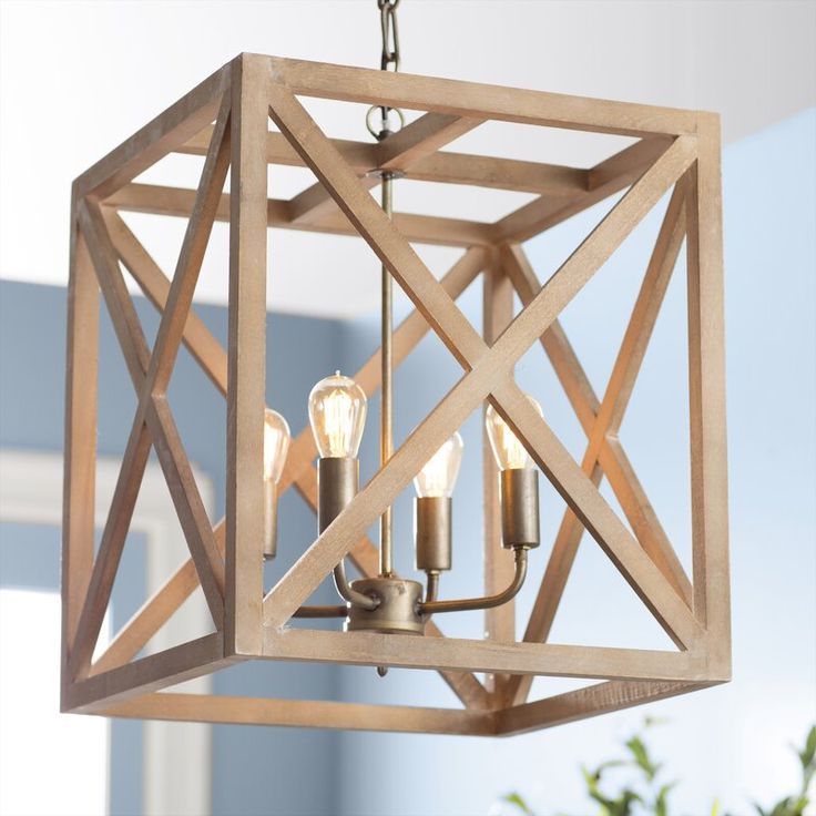 Rectangle Chandelier, Farmhouse  Lighting, Geometric Chandelier Within Famous Sand Black Lantern Chandeliers (View 15 of 15)