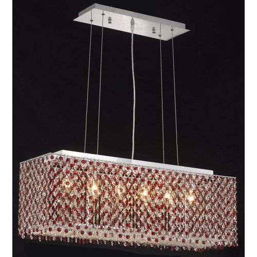 Rosaline Crystals Lantern Chandeliers Throughout Favorite Moda Rosaline Crystal Chandelier W 6 Lights In Chrome (royal Cut) –  Walmart (View 3 of 15)