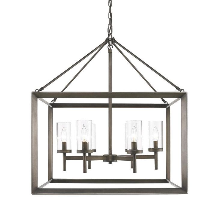 Six Light Chandelier From The Smyth Collection In Gunmetal Bronze Finish (View 6 of 15)