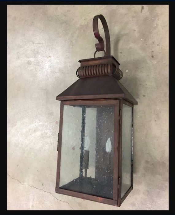 Vintage Copper Lantern Chandeliers With Regard To Most Popular Copper Lantern Chandelier Outdoor Kitchen Island Pendant Light – Etsy (View 5 of 15)